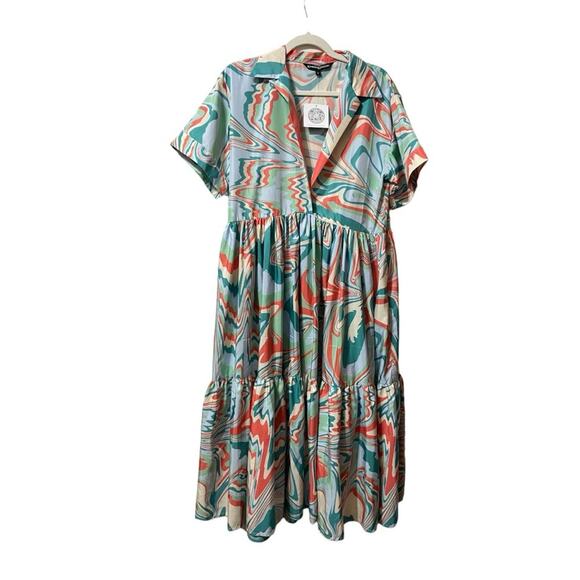 Kimberly Goldson Short Sleeve Retro Dress Size Small NWT - Picture 4 of 7